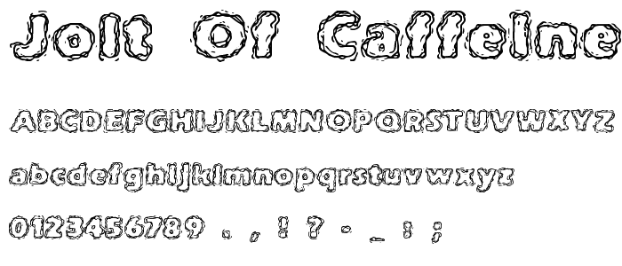 Jolt Of Caffeine (BRK) font